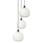 Innovations Lighting Brookhaven Sphere 3 Light 17" Wide Multi Light Pendant Matte Black / Opal