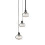 Innovations Lighting Ithaca 3 Light 13" Wide Multi Light Pendant Matte Black / Clear Ithaca