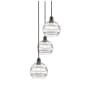Innovations Lighting Rochester 3 Light 15" Wide Multi Light Pendant Matte Black / Clear