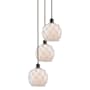 Innovations Lighting Farmhouse Rope 3 Light 15" Wide Multi Light Pendant Oil Rubbed Bronze / White Glass with White Rope