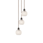 Innovations Lighting White Mouchette 3 Light 13" Wide Suspension Multi Light Pendant Oil Rubbed Bronze