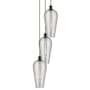 Innovations Lighting Chelsea 3 Light 15" Wide Multi Light Pendant Oil Rubbed Bronze / Light Smoke