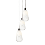 Innovations Lighting Brookhaven Almond 3 Light 13" Wide Multi Light Pendant Oil Rubbed Bronze / Opal