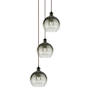 Innovations Lighting Brookhaven Globe 3 Light 15" Wide Multi Light Pendant Oil Rubbed Bronze / Slate