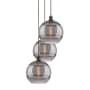 Innovations Lighting Rochester 3 Light 19" Wide Multi Light Pendant Oil Rubbed Bronze / Smoked