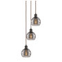 Innovations Lighting Rochester 3 Light 12" Wide Multi Light Pendant Oil Rubbed Bronze / Smoked
