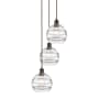 Innovations Lighting Rochester 3 Light 15" Wide Multi Light Pendant Oil Rubbed Bronze / Clear