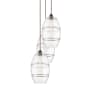 Innovations Lighting Vaz 3 Light 17" Wide Multi Light Pendant Oil Rubbed Bronze / Clear