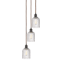 Innovations Lighting Bridal Veil 3 Light 12" Wide Multi Light Pendant Oil Rubbed Bronze / Clear