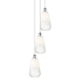 Innovations Lighting Brookhaven Almond 3 Light 13" Wide Multi Light Pendant Polished Chrome / Opal