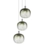 Innovations Lighting Brookhaven Sphere 3 Light 17" Wide Multi Light Pendant Polished Chrome / Slate