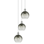 Innovations Lighting Brookhaven Globe 3 Light 15" Wide Multi Light Pendant Polished Chrome / Slate