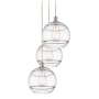 Innovations Lighting Rochester 3 Light 19" Wide Multi Light Pendant Polished Chrome / Clear