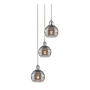 Innovations Lighting Rochester 3 Light 12" Wide Multi Light Pendant Polished Chrome / Smoked