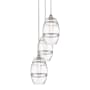Innovations Lighting Vaz 3 Light 15" Wide Multi Light Pendant Polished Chrome / Clear