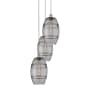 Innovations Lighting Vaz 3 Light 15" Wide Multi Light Pendant Polished Chrome / Smoked