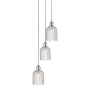 Innovations Lighting Bridal Veil 3 Light 12" Wide Multi Light Pendant Polished Chrome / Clear