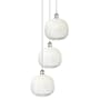 Innovations Lighting Brookhaven Sphere 3 Light 17" Wide Multi Light Pendant Polished Nickel / Opal
