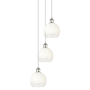 Innovations Lighting Brookhaven Globe 3 Light 15" Wide Multi Light Pendant Polished Nickel / Opal