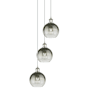 Innovations Lighting Brookhaven Globe 3 Light 15" Wide Multi Light Pendant Polished Nickel / Slate