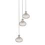 Innovations Lighting Ithaca 3 Light 13" Wide Multi Light Pendant Polished Nickel / Clear Ithaca