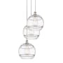 Innovations Lighting Rochester 3 Light 19" Wide Multi Light Pendant Polished Nickel / Clear