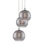 Innovations Lighting Rochester 3 Light 19" Wide Multi Light Pendant Polished Nickel / Smoked