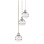 Innovations Lighting Rochester 3 Light 12" Wide Multi Light Pendant Polished Nickel / Clear