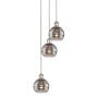 Innovations Lighting Rochester 3 Light 12" Wide Multi Light Pendant Polished Nickel / Smoked