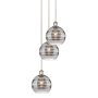 Innovations Lighting Rochester 3 Light 15" Wide Multi Light Pendant Polished Nickel / Smoked