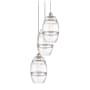Innovations Lighting Vaz 3 Light 15" Wide Multi Light Pendant Polished Nickel / Clear