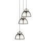 Innovations Lighting Adirondack 3 Light 15" Wide Multi Light Pendant Polished Nickel
