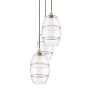 Innovations Lighting Vaz 3 Light 17" Wide Multi Light Pendant Satin Gold / Clear