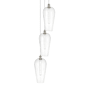 Innovations Lighting Chelsea 3 Light 15" Wide Multi Light Pendant Brushed Satin Nickel / Clear