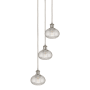 Innovations Lighting Ithaca 3 Light 13" Wide Multi Light Pendant Brushed Satin Nickel / Clear Ithaca