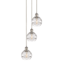 Innovations Lighting Rochester 3 Light 12" Wide Multi Light Pendant Brushed Satin Nickel / Clear