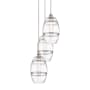 Innovations Lighting Vaz 3 Light 15" Wide Multi Light Pendant Brushed Satin Nickel / Clear