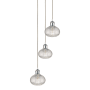 Innovations Lighting Ithaca 3 Light 13" Wide Multi Light Pendant White Polished Chrome / Clear Ithaca