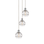 Innovations Lighting Rochester 3 Light 12" Wide Multi Light Pendant White Polished Chrome / Clear