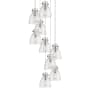 Innovations Lighting Newton Bell 9 Light 23" Wide Multi Light Pendant Polished Nickel / Seedy