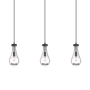 Innovations Lighting Owego 3 Light 37" Wide Linear Pendant Matte Black / Clear