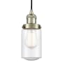 Innovations Lighting Dover 5" Wide Mini Cord Hung Pendant Antique Brass / Seedy