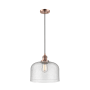 Innovations Lighting X-Large Bell Single Light 12" Wide Pendant Antique Copper / Seedy