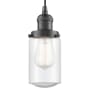 Innovations Lighting Dover 5" Wide Mini Cord Hung Pendant Oil Rubbed Bronze / Seedy