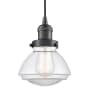 Innovations Lighting Olean 7" Wide Mini Cord Hung Pendant Oil Rubbed Bronze / Clear
