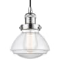 Innovations Lighting Olean 7" Wide Mini Cord Hung Pendant Polished Chrome / Clear