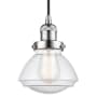 Innovations Lighting Olean 7" Wide Mini Cord Hung Pendant Polished Chrome / Seedy