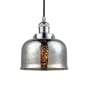 Innovations Lighting Large Bell 8" Wide Mini Pendant - Cord Suspension Polished Chrome / Silver Plated Mercury