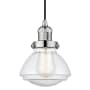 Innovations Lighting Olean 7" Wide Mini Cord Hung Pendant Polished Nickel / Seedy