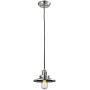 Innovations Lighting Railroad 8" Wide Mini Pendant - Cord Suspension Polished Nickel / Metal Shade